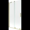 Mexen Velar, 2 szárnyas eltolható kádparaván 100 x 150 cm, 8mm átlátszó üveg, arany matt profil, 896-100-000-01-55