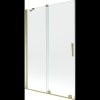 Mexen Velar, 2 szárnyas eltolható kádparaván 120 x 150 cm, 8mm átlátszó üveg, arany fényes profil, 896-120-000-01-50