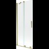 Mexen Velar, 2 szárnyas eltolható kádparaván 80 x 150 cm, 8mm átlátszó üveg, arany fényes profil, 896-080-000-01-50