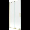 Mexen Velar, 2 szárnyas eltolható kádparaván 90 x 150 cm, 8mm átlátszó üveg, arany matt profil, 896-090-000-01-55