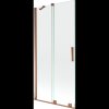 Mexen Velar, 2 szárnyas eltolható kádparaván 95 x 150 cm, 8mm átlátszó üveg, rózsaszín arany, 896-095-000-01-60