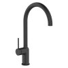 Invena Kalitea, mosogató csaptelep h-373, fekete matt, INV-BZ-72-004-V