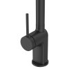 Invena Kalitea, mosogató csaptelep h-373, fekete matt, INV-BZ-72-004-V
