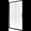 Mexen Fox, 2 szárnyas kádparaván 100x150 cm, 5mm átlátszó üveg, fekete profil, 891-100-002-70-00