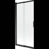 Mexen Fox, 2 szárnyas kádparaván 85x150 cm, 5mm átlátszó üveg, fekete profil, 891-085-002-70-00