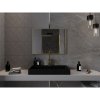 Mexen Loft, téglalap alakú fürdőszobai tükör 80 x 60 cm, keret színe arany fényes, 9852-080-060-000-50