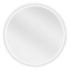 Mexen Loft, kerek fürdőszobai tükör 30 cm, keret színe fehér, 9850-030-030-000-20