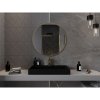 Mexen Loft, kerek fürdőszobai tükör 85 cm, keret színe arany fényes, 9850-085-085-000-50