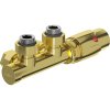 Mexen G00, termosztatikus szelep csatlakozó készlet központi csatlakozáshoz DN50, Duplex, aranyfényes, W907-900-50