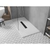 Mexen Toro, SMC téglalap alakú zuhanytálca 160 x 90 cm, fehér, fekete huzat, 43109016-B