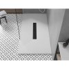 Mexen Toro, SMC téglalap alakú zuhanytálca 160 x 90 cm, fehér, fekete huzat, 43109016-B