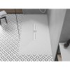 Mexen Toro, SMC téglalap alakú zuhanytálca 200 x 70 cm, fehér, fehér huzat, 43107020-W
