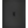 Mexen Hugo, téglalap alakú zuhanytálca SMC 110 x 100 cm, fekete, fekete huzat, 42701011-B