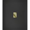 Mexen Hugo, téglalap alakú zuhanytálca SMC 120 x 100 cm, fekete, arany huzat, 42701012-G