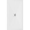 Mexen Hugo, téglalap alakú zuhanytálca SMC 160 x 100 cm, fehér, fehér huzat, 42101016-W