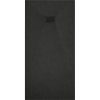 Mexen Hugo, téglalap alakú zuhanytálca SMC 170 x 90 cm, fekete, fekete huzat, 42709017-B