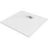 Mexen Hugo, négyzet alakú zuhanytálca SMC 80 x 80 cm, fehér, acél burkolat, 42108080-X