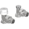 Mexen Uni-term radiátor sarokszelepek G 1/2", acél, W913-012-01