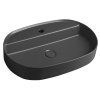 Sapho INFINITY OVAL, kerámia munkalap mosogató 60x40cm, antracit, 10NF65060-2C