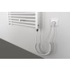 Aqualine, DIRECT-E elektromos fűtőtest, egyenes, 600x1320 mm, 600W, fehér, ILE36T