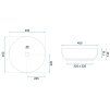 45874 9 rea elma umyvadlo 45 x 45 cm seda rea u8495