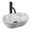Rea Amelia Mini STONE MATT, asztali mosogató 380x260x130 mm, szürke kőutánzat, REA-U9109