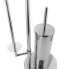 Erga Sisu, WC-papír tartó tartállyal és WC kefével 3 az 1-ben, króm, ERG-YKA-P.SISU-CHR