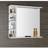 Aqualine, KORIN tükör LED világítással és polcokkal 80x70x12cm, KO350