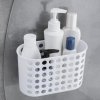 Erga, fürdőszobai kozmetikai kosár 19x8x12 cm tapadókorongokhoz, fehér, ERG-YKA-RY.KPW0200