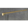 Gelco, VARIO GOLD MATT egyrészes zuhanyparaván falra szereléshez, nordic üveg, 700 mm, GX1570-10