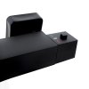 Erga Therm, falra szerelhető termosztatikus zuhanycsaptelep 150mm, fekete matt, ERG-YKA-BW.GB-THERM-BLK