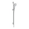 Hansgrohe Croma Select E, zuhanygarnitúra Multi EcoSmart 9 l/perc zuhanyrúddal 90 cm, fehér/króm, HAN-26591400