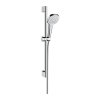 Hansgrohe Croma Select E, zuhanygarnitúra Vario EcoSmart 9 l/perc zuhanyrúddal 65 cm, fehér/króm, HAN-26583400