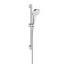 Hansgrohe Croma Select E, Vario zuhanygarnitúra zuhanyrúddal 65 cm, fehér/króm, HAN-26582400