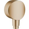 Hansgrohe FixFit S, fali könyök visszacsapó szeleppel, szálcsiszolt bronz, HAN-26453140