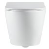 Erga Lily, függő wc csésze Rimless Tornado Flush 490x370x360 mm + wc ülőke lassan záródó, fehér, ERG-LILY-CE-93-001