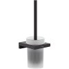 Hansgrohe AddStoris, falra szerelhető WC kefe tartó, matt fekete, HAN-41752670