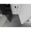 Mexen Kioto L, Walk-In zuhany paraván 100 x 200 cm, 8mm szürke üveg, fekete profil, 800-100-103-70-40