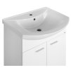 Aqualine, ZOJA mosdó szekrény 61,5x74x32,5cm, 2 ajtós, fehér, 51063