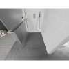 Mexen Kioto+ L, Walk-In zuhanyparaván polccal és akasztóval 70 x 200 cm, 8 mm-es matt üveg, króm profil, 800-070-123-01-30