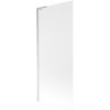Mexen Next L, 1 szárnyú kádparaván 80 x 150 cm, 6 mm-es matt üveg, króm profil, 895-080-000-03-30-01