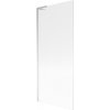 Mexen Next L, 1 szárnyú kádparaván 80 x 150 cm, 6 mm-es üveg bordás mintával, króm profil, 895-080-000-03-09-01