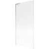 Mexen Next L, 1 szárnyú kádparaván 90 x 150 cm, 6 mm-es üveg bordás mintával, króm profil, 895-090-000-03-09-01