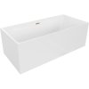 Mexen Nita, szabadon álló kád 170 x 80 cm, fehér, réz túlfolyó, 52091708000-65