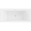 Mexen Vigo, szabadon álló kád 178,5 x 80 cm, fehér-fekete, króm túlfolyó, 51251788075-01