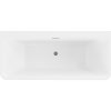 Mexen Volta, szabadon álló fali kád 170 x 75 cm, fehér, grafit túlfolyó, 51131707500-66