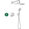 Hansgrohe Croma E, zuhanyrendszer 280 1jet termosztáttal Ecostat E, króm, HAN-27953000