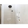 Hansgrohe XtraStoris Individual, fali fülke matt fekete, design kerettel 300x300x100mm, fehér matt, HAN-56098700