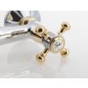 , ANTEA fali csaptelep, felső konzol, króm/arany, 3362
