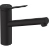 Hansgrohe Zesis M33, karos konyhai csaptelep 150, alacsony nyomású/nem nyomású vízmelegítőkhöz, 1jet, fekete matt, HAN-74806670